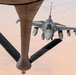 KC-135 refuels F16s for regional stability
