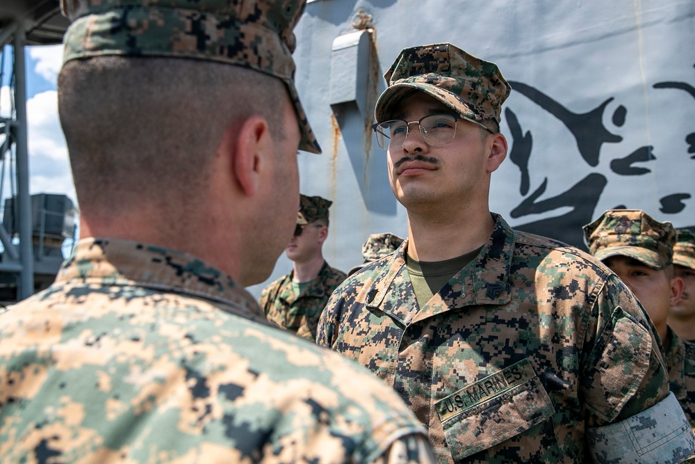 Sgt. Rios receives Flag Letter of Commendation