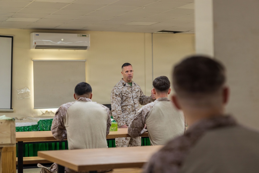 Task Force 51/5 Brigadier General Schmidt Visits 11th MEU Marines