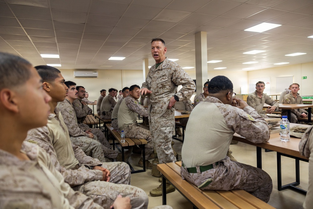 Task Force 51/5 Brigadier General Schmidt Visits 11th MEU Marines