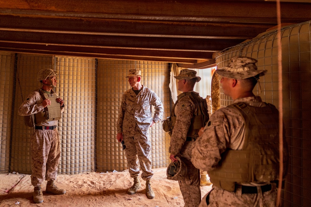 Task Force 51/5 Brigadier General Schmidt Visits 11th MEU Marines