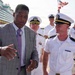 Ambassador Herschel Walker, U.S. Ambassador to the Commonwealth of The Bahamas, Visits USS Cooperstown in Nassau, Bahamas.