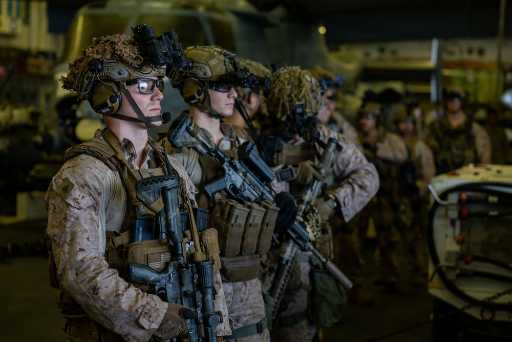U.S. Marines Conduct TRAP Drill Aboard USS Boxer