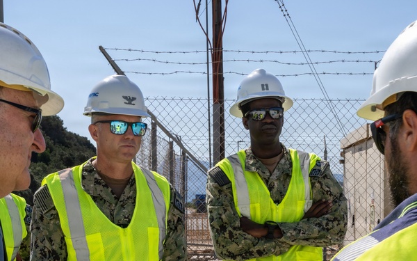 NAVFAC EURAFCENT Visits P676 Combatant Craft Support Facility Construction Site