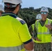 NAVFAC EURAFCENT Visits P676 Combatant Craft Support Facility Construction Site