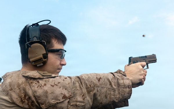 11th MEU Marines Conduct Marksmanship Training Aboard USS Portland