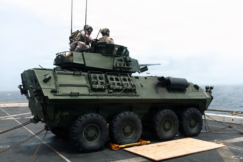 11th MEU Marines Conduct Marksmanship Training Aboard USS Portland