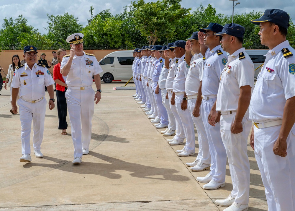Commander, U.S. Pacific Fleet, Visits Ream Naval Base in Cambodia