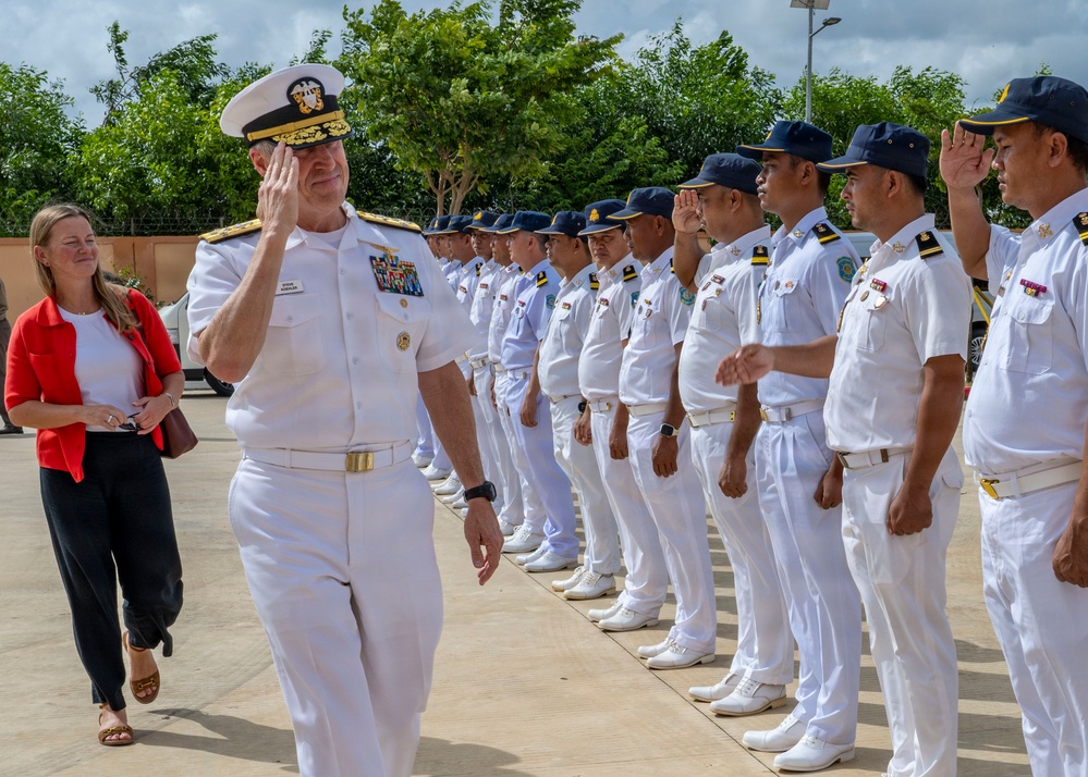 Commander, U.S. Pacific Fleet, Visits Ream Naval Base in Cambodia