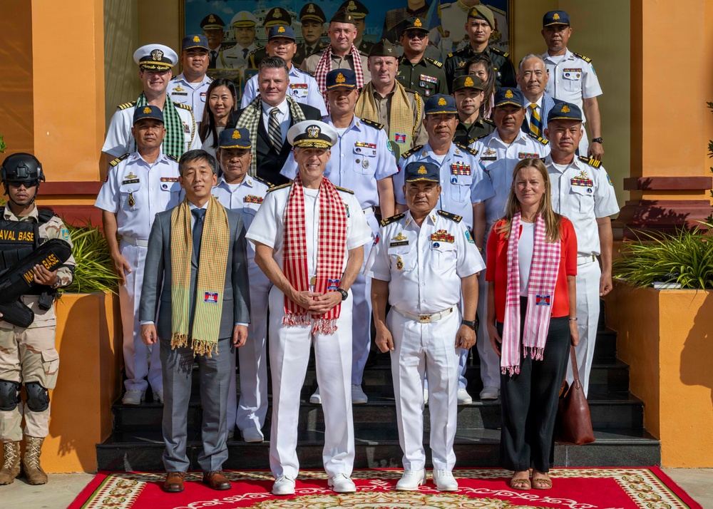 Commander, U.S. Pacific Fleet, Visits Ream Naval Base in Cambodia