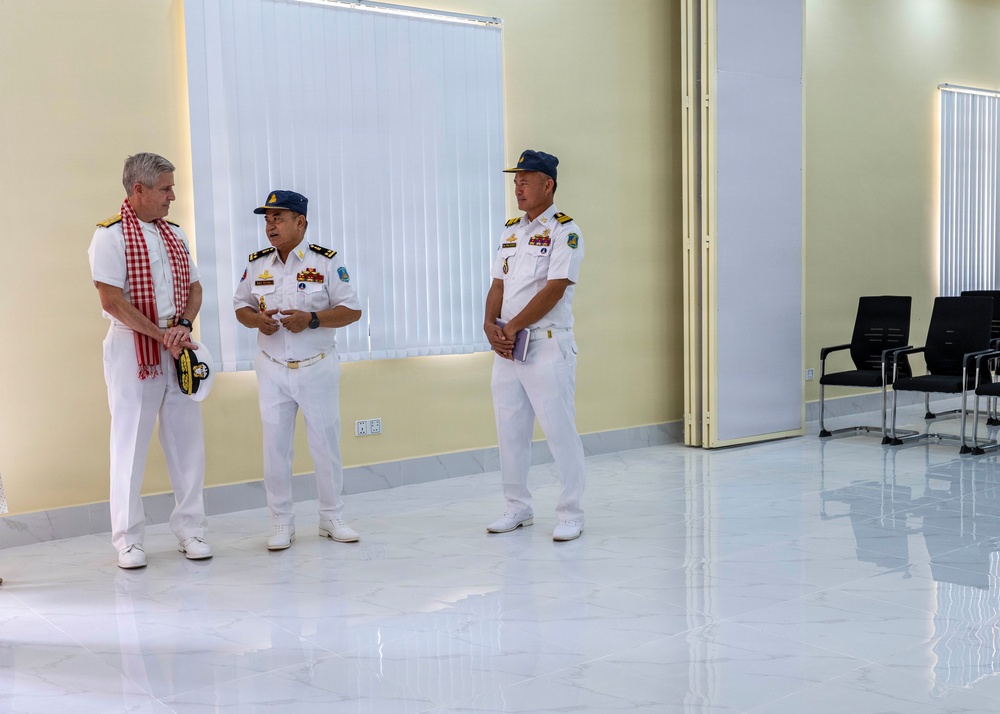 Commander, U.S. Pacific Fleet, Visits Ream Naval Base in Cambodia