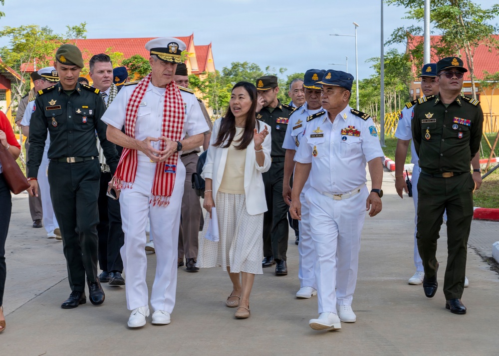 Commander, U.S. Pacific Fleet, Visits Ream Naval Base in Cambodia