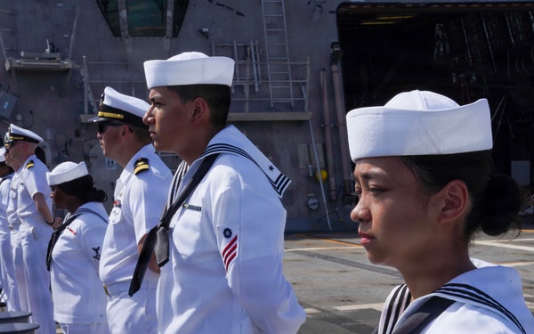 USS Cooperstown Gets Underway from Nassau, Bahamas.