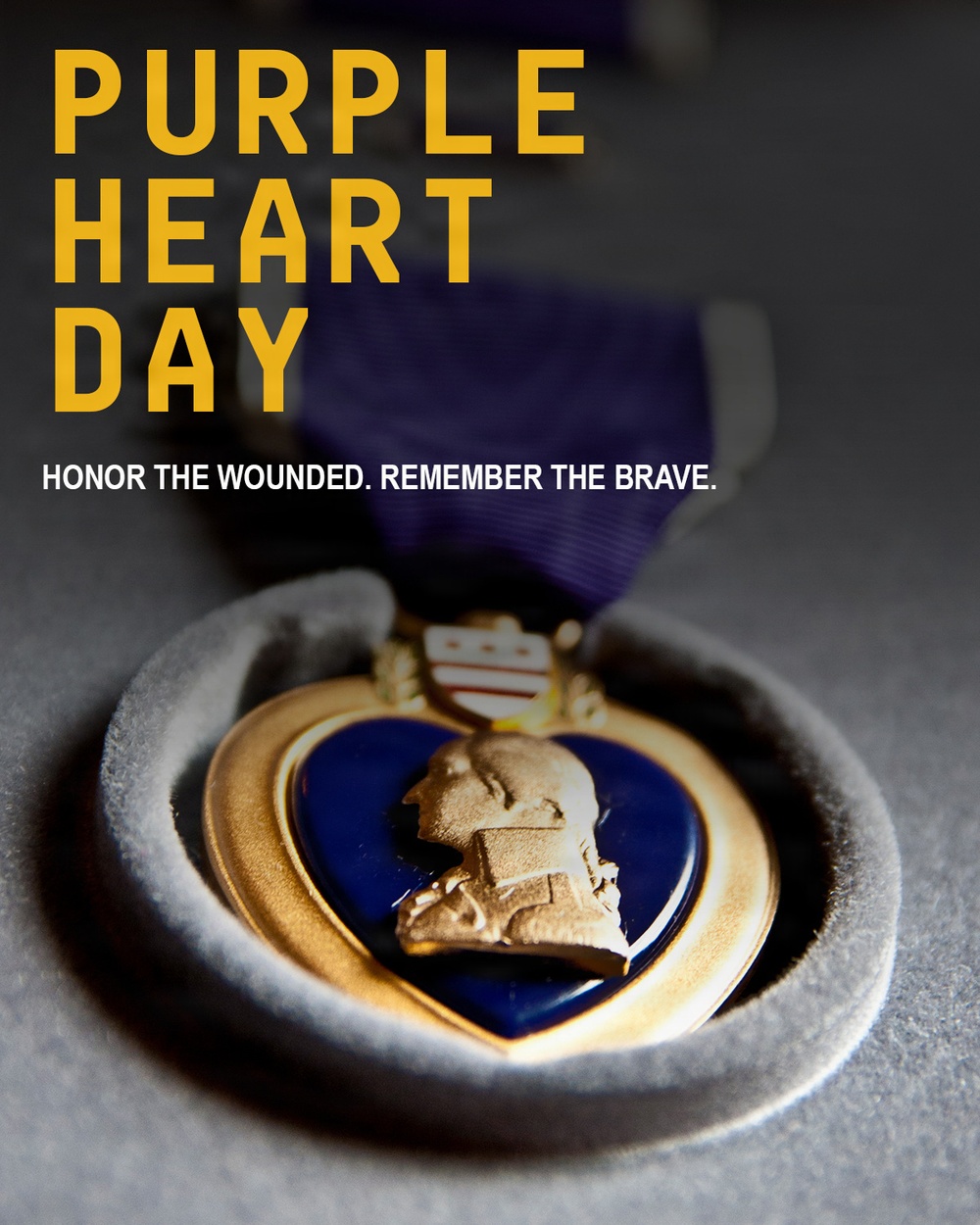 Purple Heart Day Social Media Graphic
