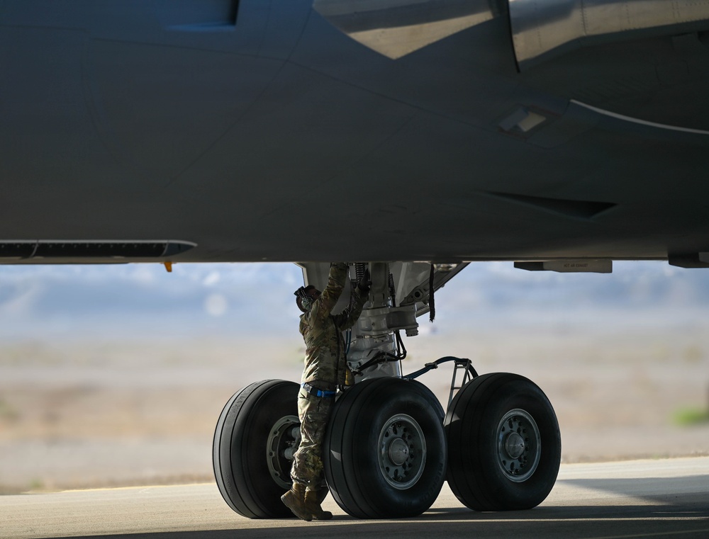 KC-46 post flight operations in CENTCOM