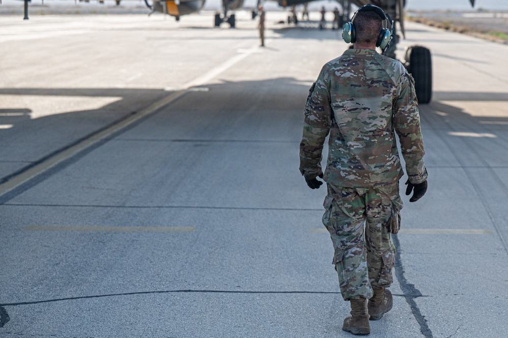 KC-46 post flight operations in CENTCOM