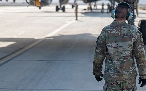 KC-46 post flight operations in CENTCOM