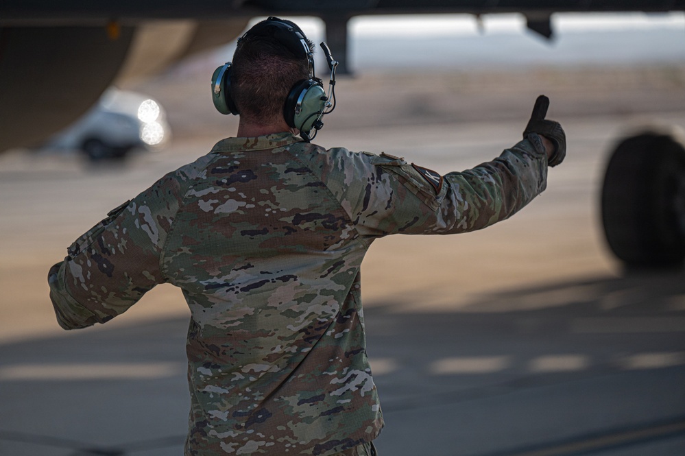 KC-46 post flight operations in CENTCOM