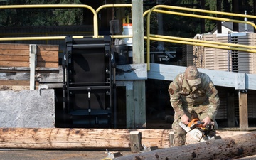 181st Civil Engineering Squadron tear down watch tower