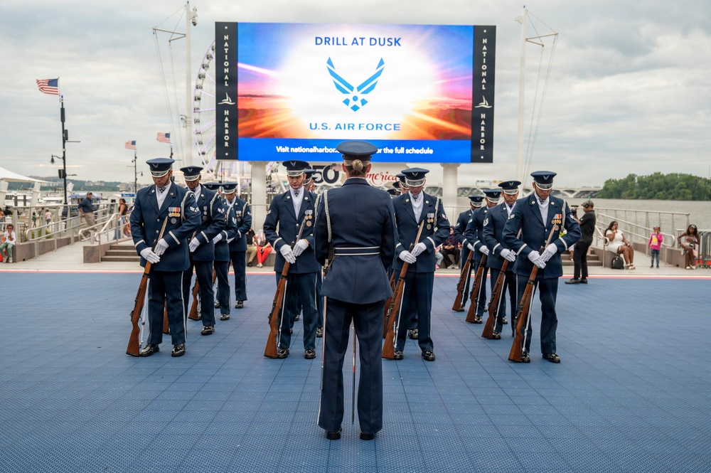 Drill at Dusk