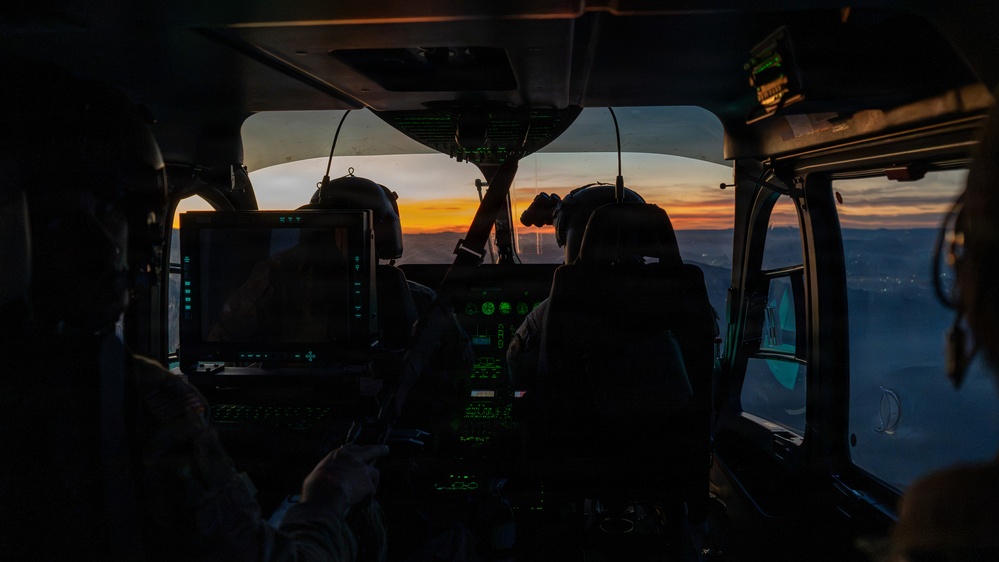 Aerial Reconnaissance: LUH-72 Lakota morning flight