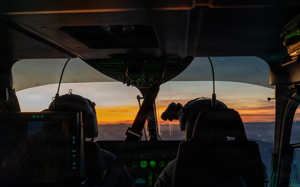 Aerial Reconnaissance: LUH-72 Lakota morning flight