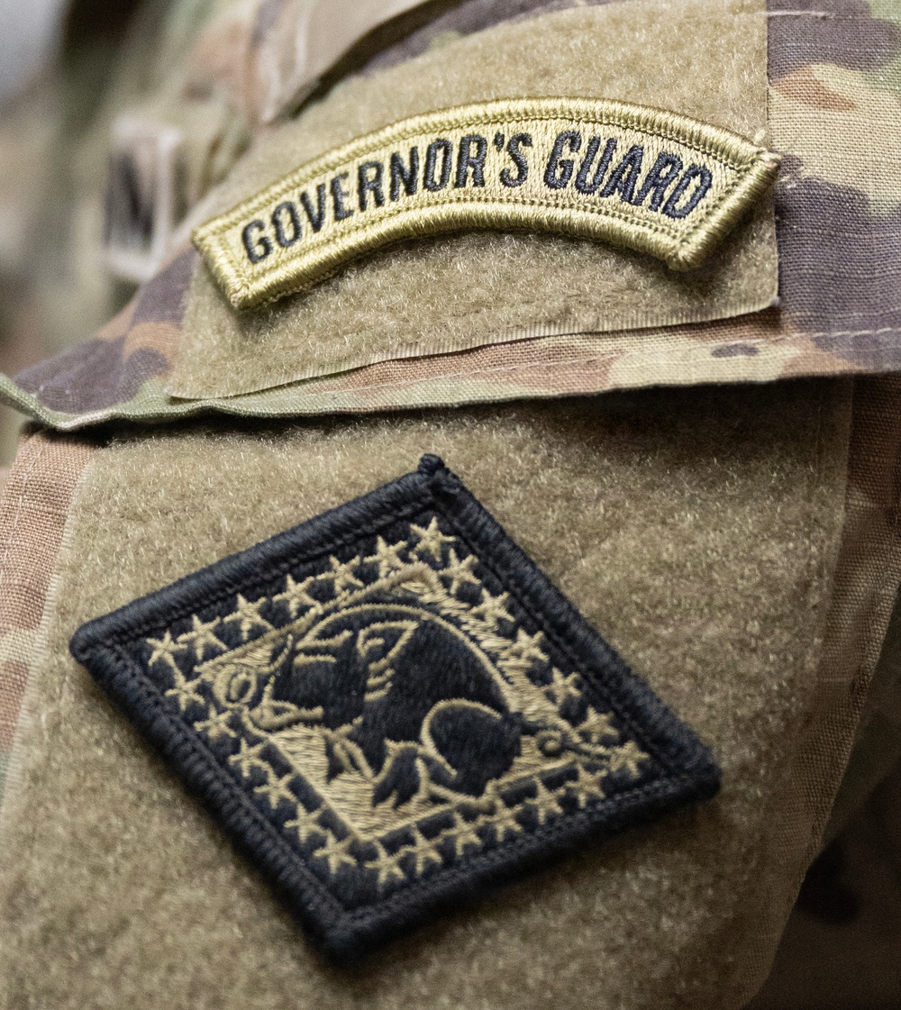 Soldiers receive Governor's Guard tab in ceremony