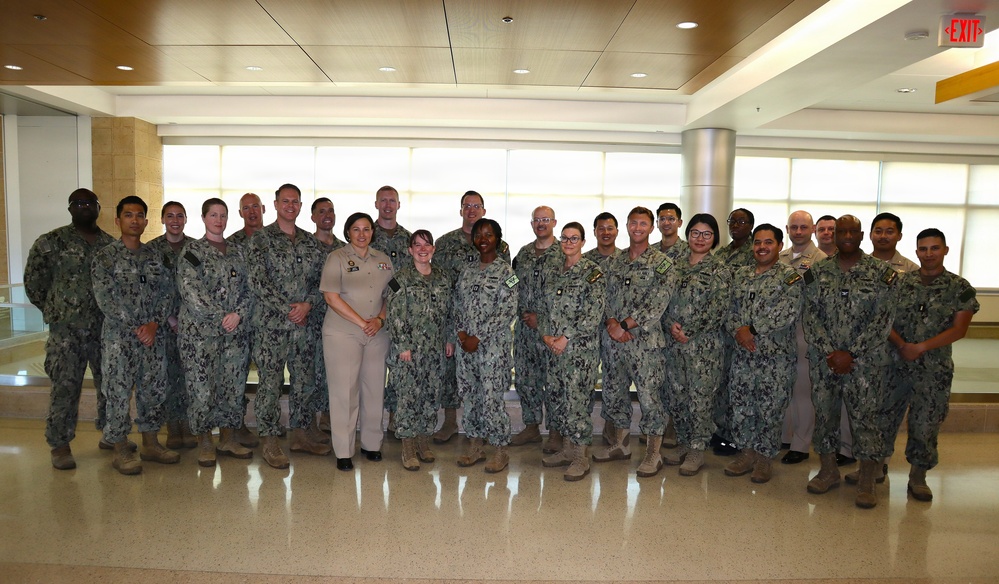 MSC Deputy Corps Chief meets with NMRTC Camp Pendleton Medical Service Corps officers