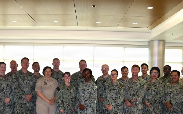MSC Deputy Corps Chief meets with NMRTC Camp Pendleton Medical Service Corps officers