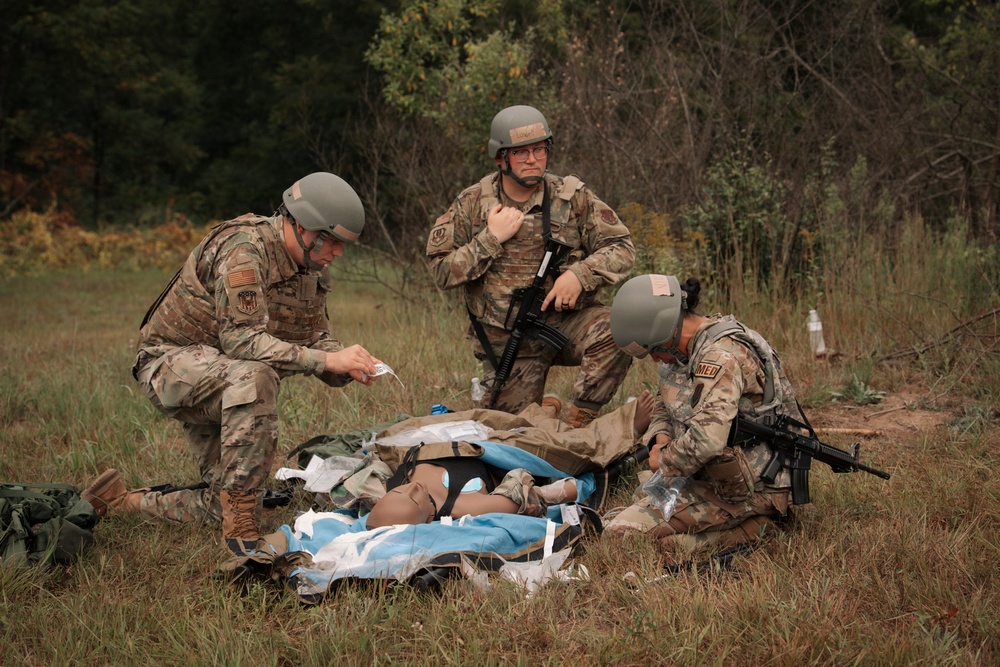Air Guard medics train for care under fire during Northern Strike 26-2