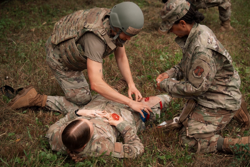 Air Guard medics train for care under fire during Northern Strike 26-2