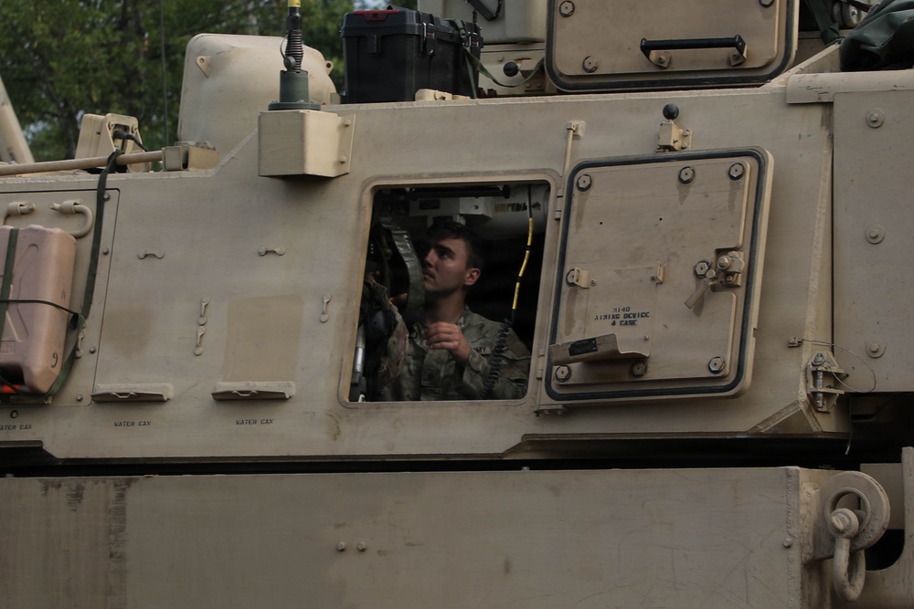 The West Virginia National Guard's 1/201st Field Artillery Battalion conduct fire missions during Northern Strike 26-2