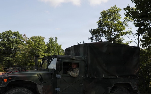 The West Virginia National Guard's 1/201st Field Artillery Battalion conduct fire missions during Northern Strike 26-2