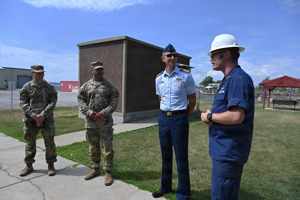 Buffalo District Commander Meets with Coast Guard, Visits Harbor Projects