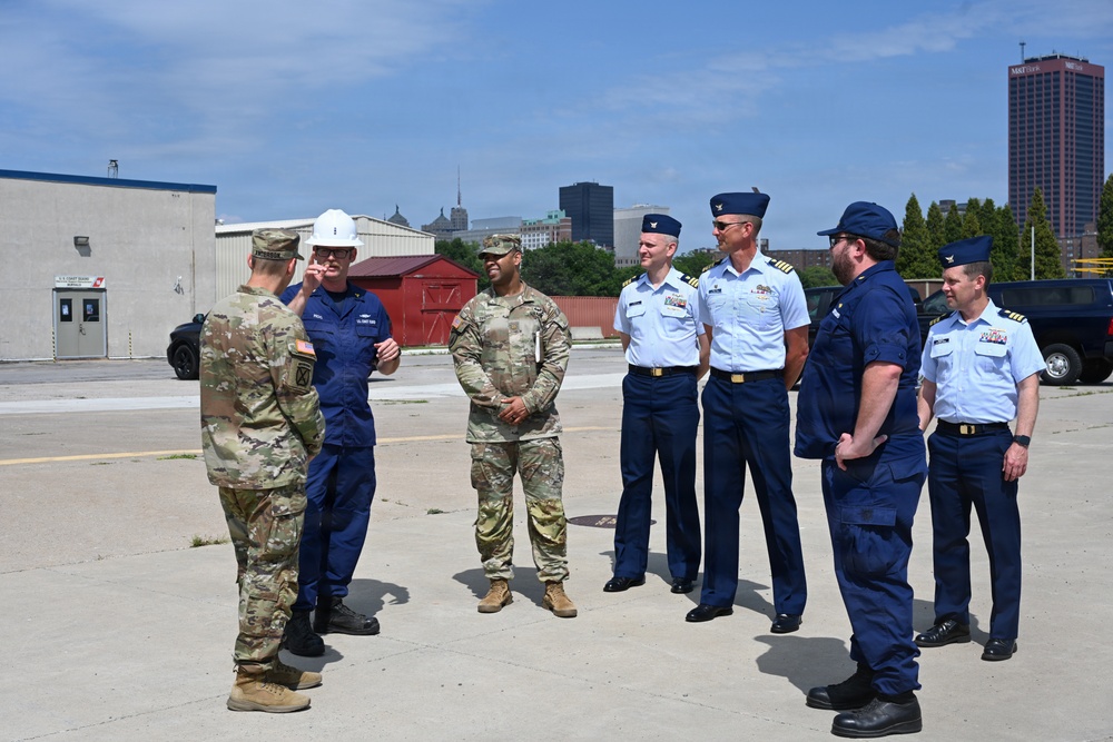 Buffalo District Commander Meets with Coast Guard, Visits Harbor Projects