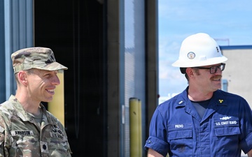 Buffalo District Commander Meets with Coast Guard, Visits Harbor Projects