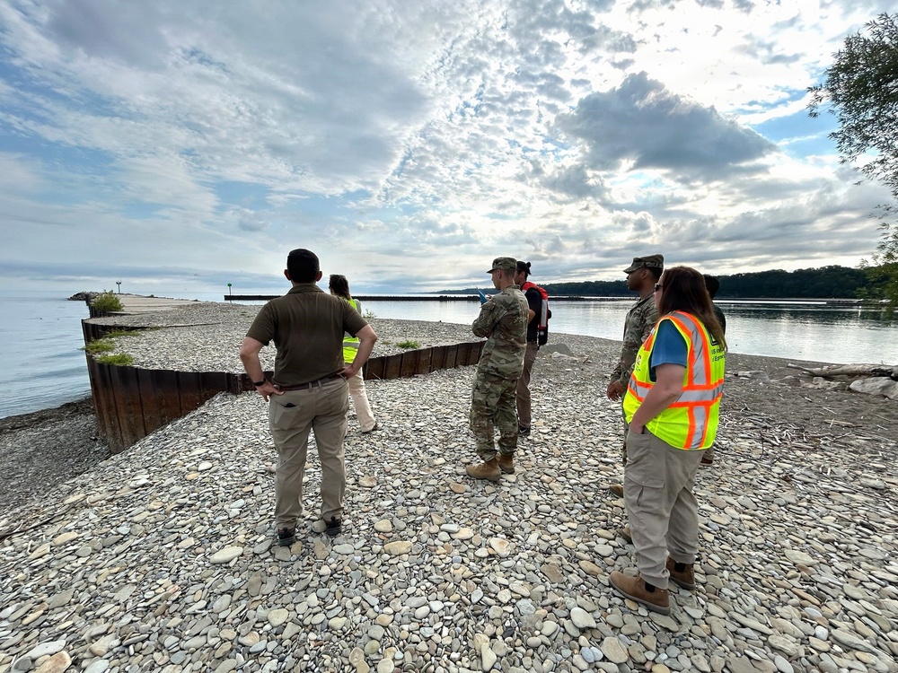 Buffalo District Commander Meets with Coast Guard, Visits Harbor Projects