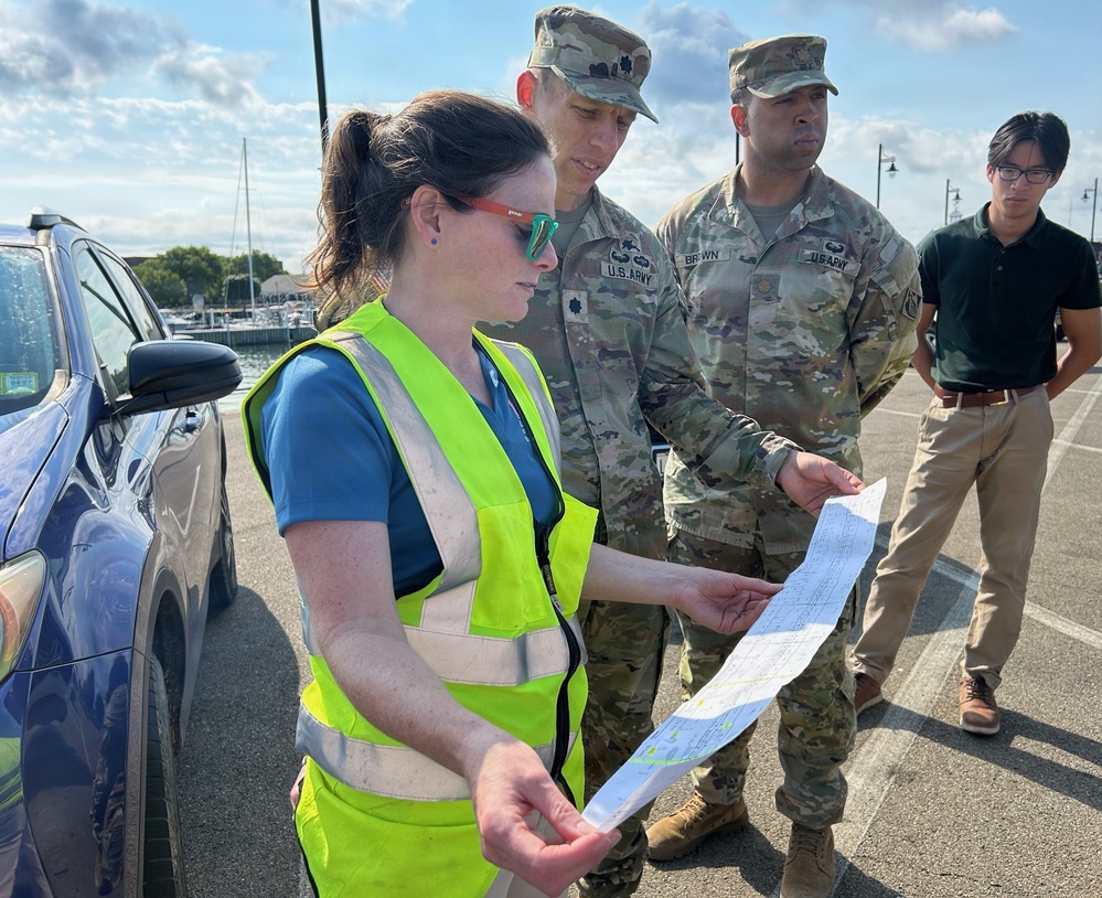 Buffalo District Commander Meets with Coast Guard, Visits Harbor Projects