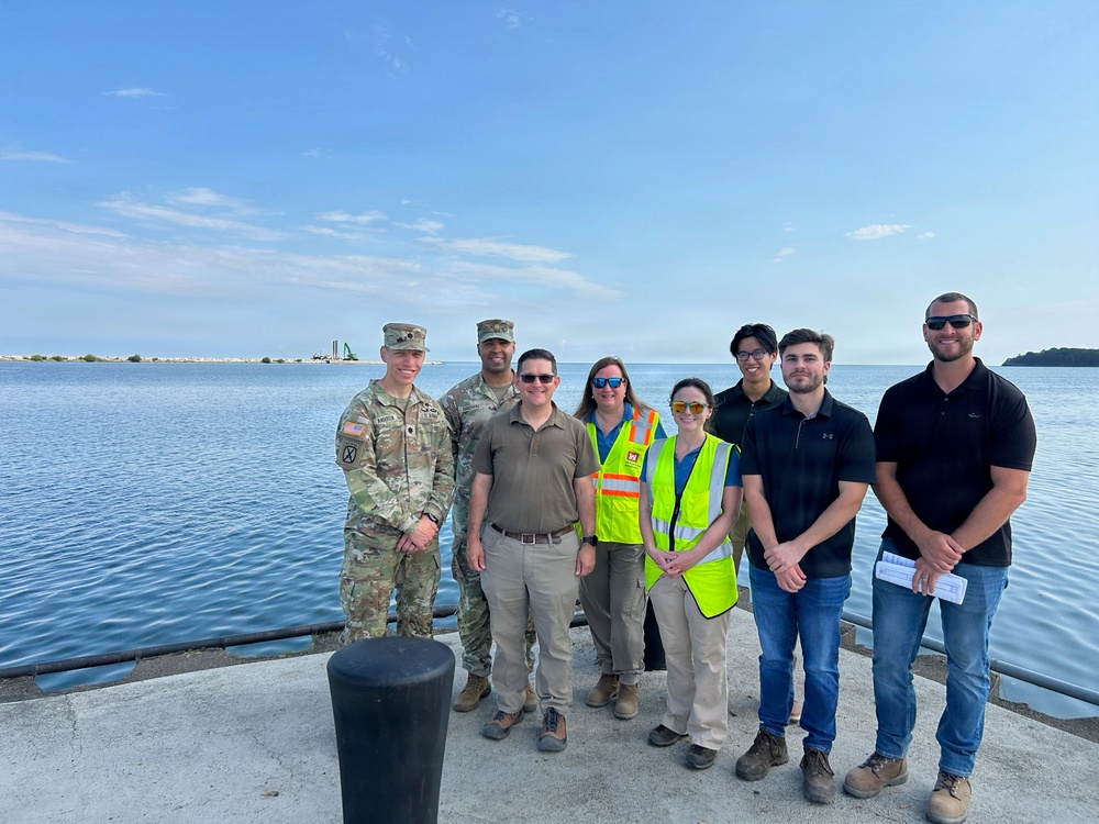 Buffalo District Commander Meets with Coast Guard, Visits Harbor Projects