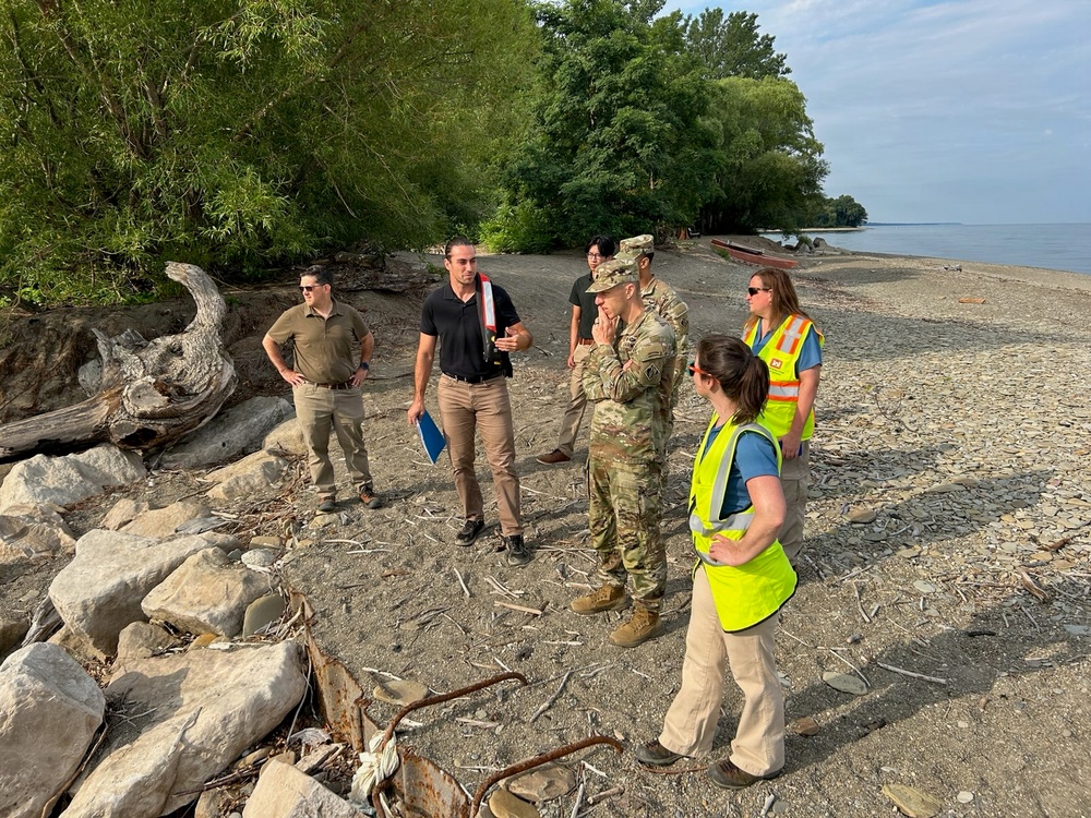 Buffalo District Commander Meets with Coast Guard, Visits Harbor Projects