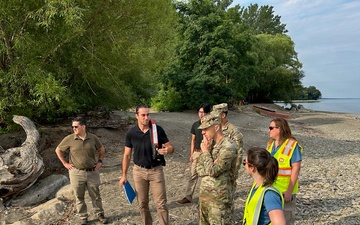 Buffalo District Commander Meets with Coast Guard, Visits Harbor Projects