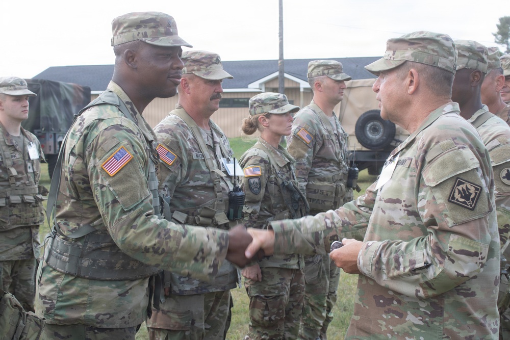 TAG Visits 298th CSSB  at Northern Strike 26-2
