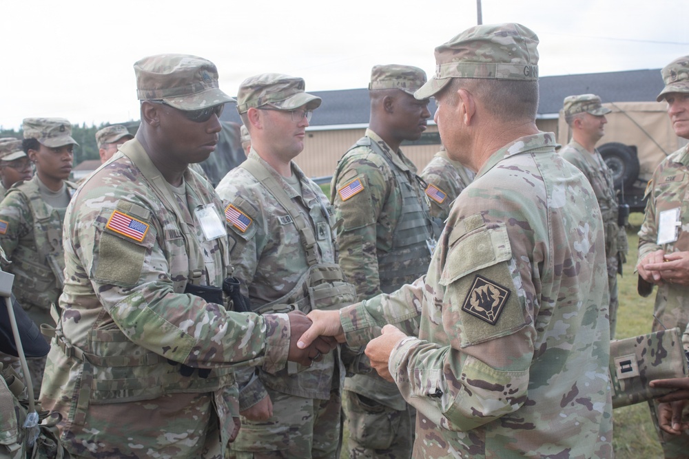 TAG Visits 298th CSSB  at Northern Strike 26-2
