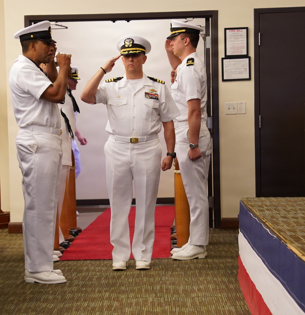 NERB-10 Change of Command onboard Cheatham Annex