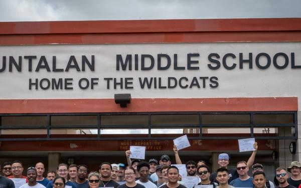 Hope in Action: 21st ATF Airmen help Guam schools recover after back-to-back typhoons