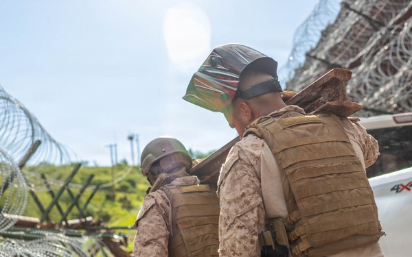 JTF-SB Marines Fortify Nogales Infrastructure with Secondary Wire Obstacles