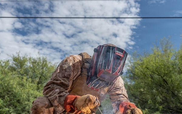 JTF-SB Marines Fortify Nogales Infrastructure with Secondary Wire Obstacles