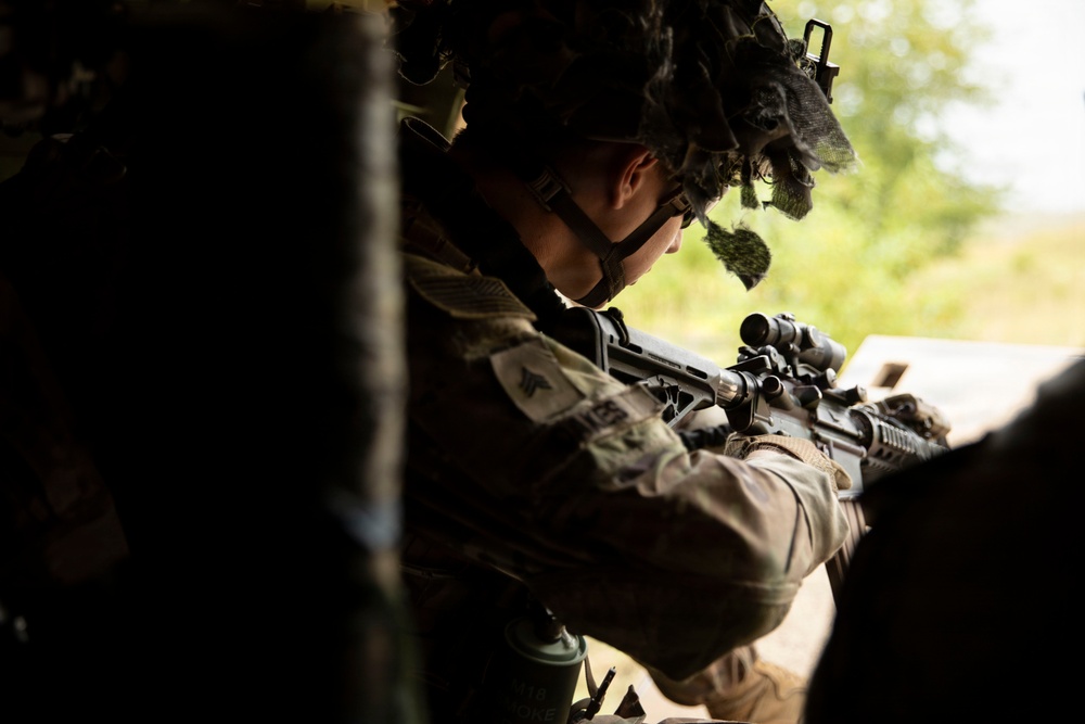 U.S. Army troops train in situational training exercise in Poland