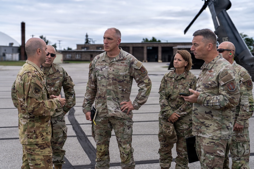 Michigan ANG leadership visits Oscoda during NS 26-2