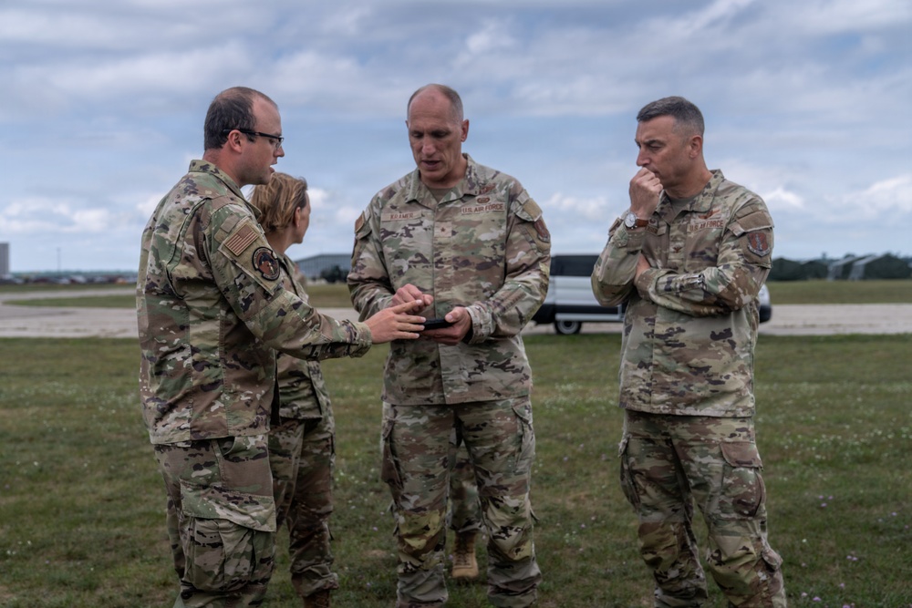 Michigan ANG leadership visits Oscoda during NS 26-2